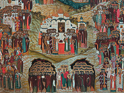 Всенощное бдение в Сретенском монастыре накануне Недели 2-й по Пятидесятнице, Всех святых в земле Российской просиявших 