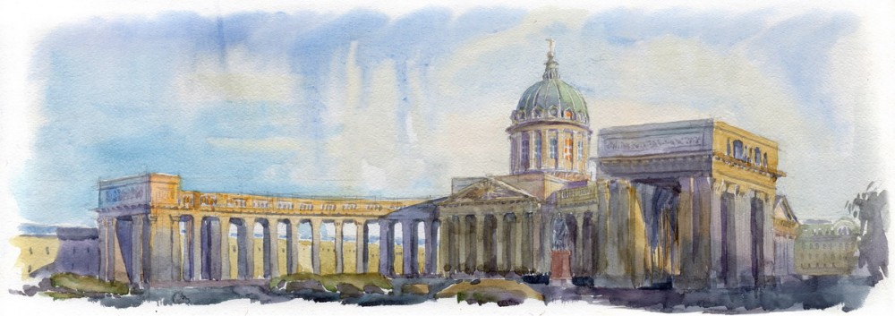 Казанский собор на Невском проспекте в Санкт-Петербурге