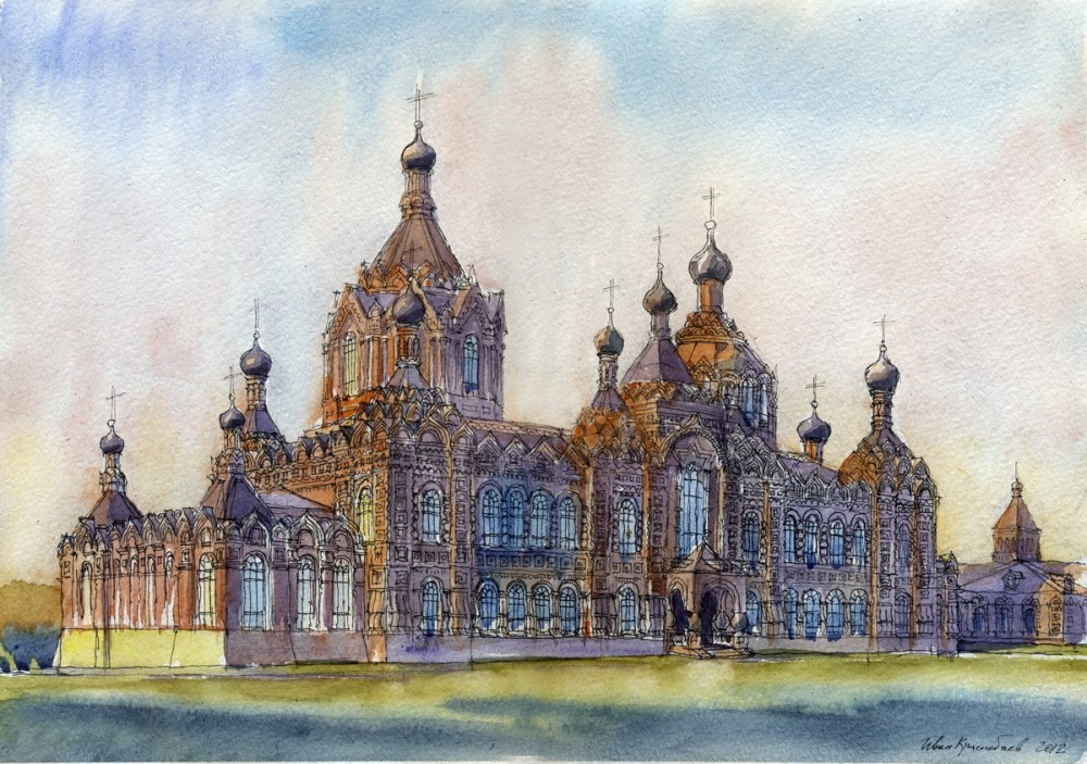 Казанская церковь в Казанской Амвросиевской женской пустыни в с. Шамордино, Калужская область