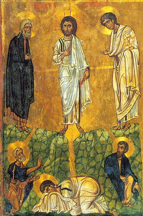 Преображение Господне. Икона. Монастырь св. Екатерины, Синай. XIII в.
