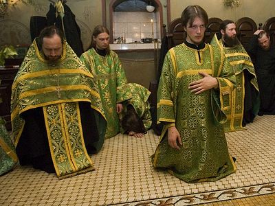 Prostrations at the Liturgy