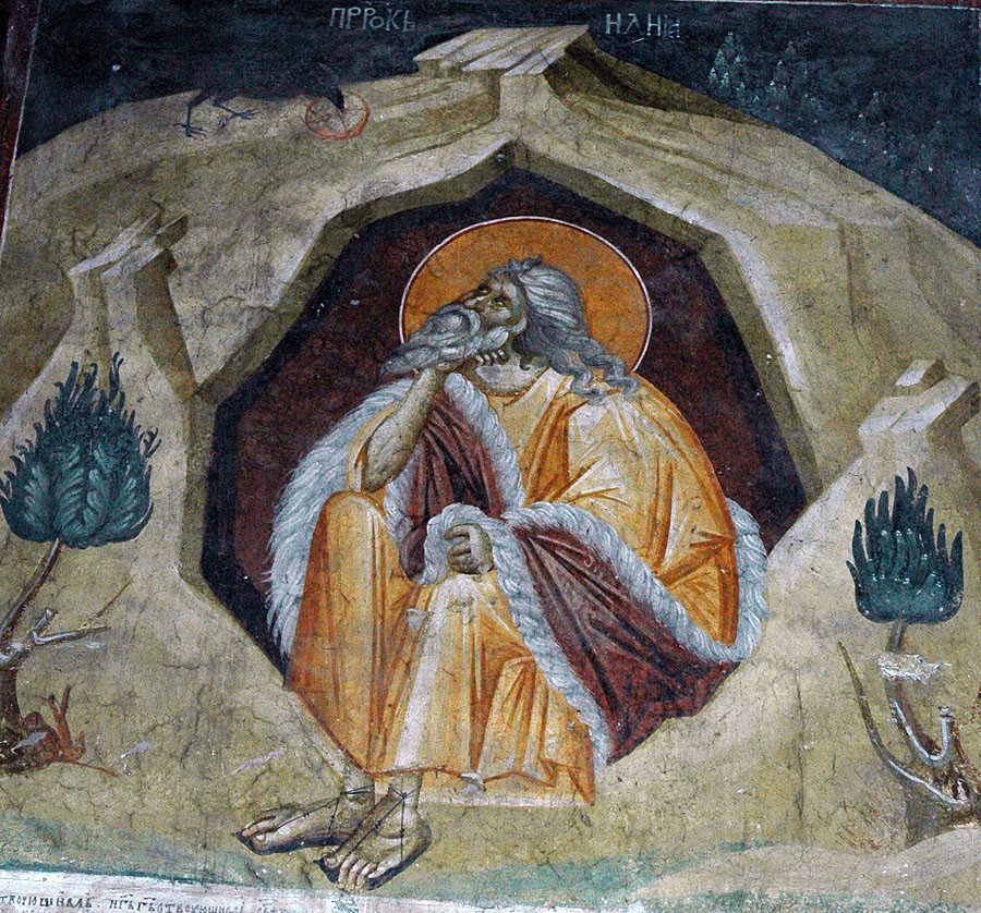 Пророк Илия в пустыни