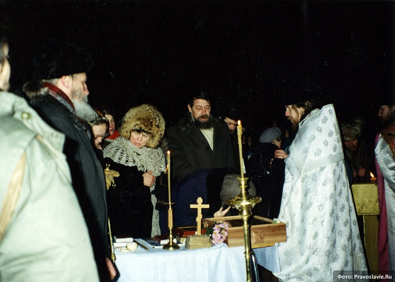 First services within the monastery walls. Feburary 14, 1994