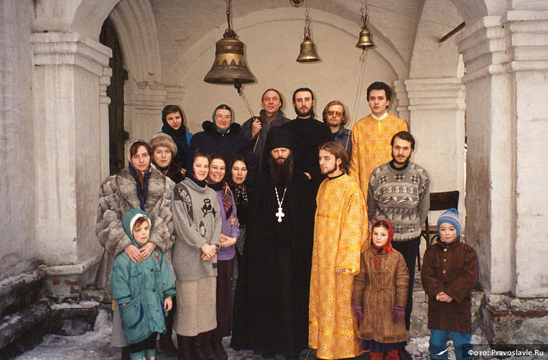With Fr. Anastasy, formerly of the Pskov Caves Monastery. He was one of the first brothers rebuilding Sretensky Monastery