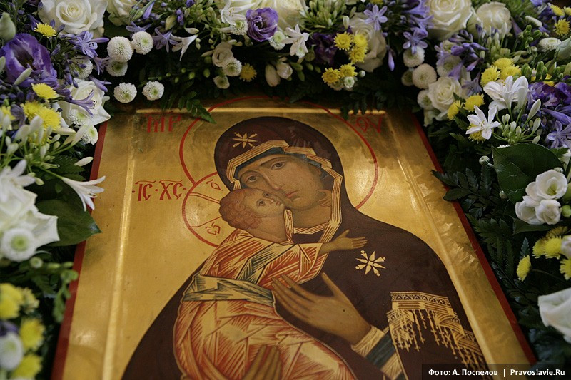 The icon of the Vladimir Mother of God