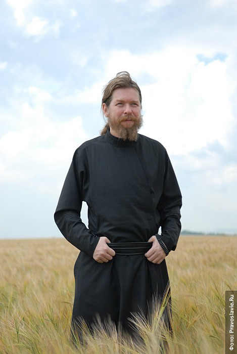 The president of the Resurrection Collective Farm, Archimandrite Tikhon