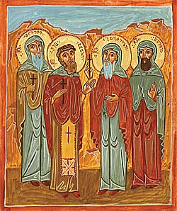 Holy Monk-martyrs Shio the New, Davit, Gabriel, and Pavle of Gareji (†1696–1700)