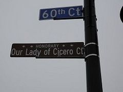 Street named in Honor of Tearing Icon of Virgin Mary