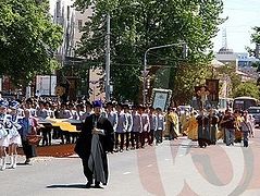 Relic of Greatmartyr George the Victory-Bearer brought to the Belgorod Diocese