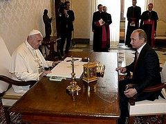 Vladimir Putin meets with primate of the Roman Catholic Church