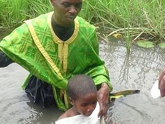 Mass Baptism in Rwanda