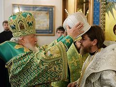 Patriarch Kirill Celebrates Liturgy at Shamordino Hermitage of Our Lady of Kazan and Leads Consecration of Archimandrite Tikhon (Shevkunov) as Bishop of Yegoryevsk