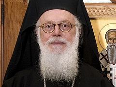 Russian Greetings to His Beatitude Archbishop Anastasios of Tirana and All Albania on his Name's Day