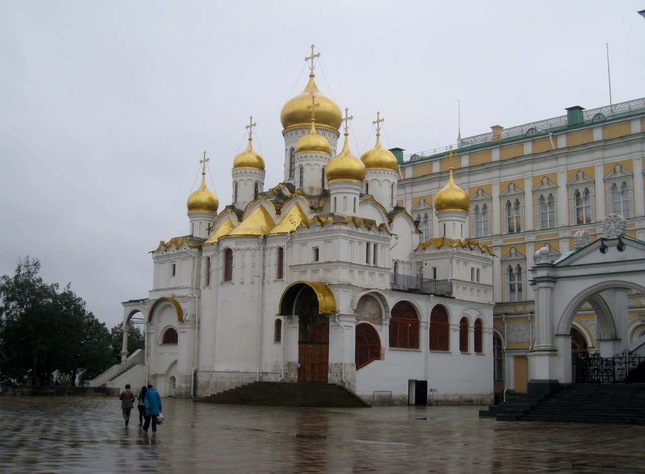 Благовещенский собор Кремля в Москве сверху