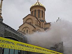 Fire broke out at Georgian Orthodox Church's main cathedral