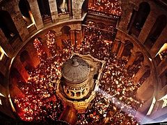 Holy Fire has descended in Church of Holy Sepulchre in Jerusalem