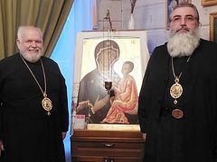 Bishop Paul, MW clergy guests of Russian Church for Feast of the Tikhvin Icon
