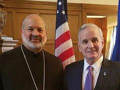 Greek Orthodox Clergy Meet with MN Governor and State Senator