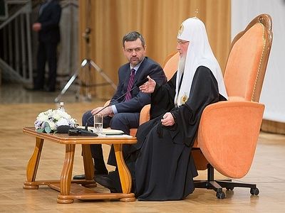 Встреча Святейшего Патриарха Кирилла с участниками VII Международного фестиваля «Вера и Слово» (+Видео)