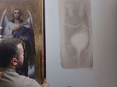 Icons miraculously appear on walls of Omsk church