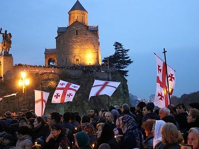 В Тбилиси почтили память ста тысяч грузинских мучеников
