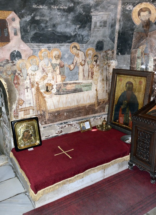 Место погребения св. Наума Охридского