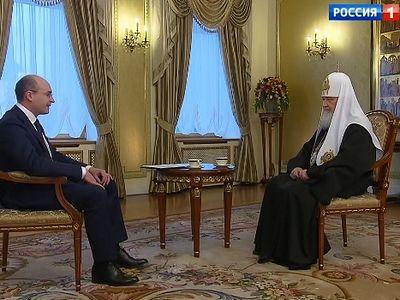 Рождественское интервью Святейшего Патриарха Кирилла телеканалу «Россия 1»