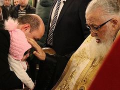 Tabloid sites way off on Patriarch Ilia, Georgian Baptism
