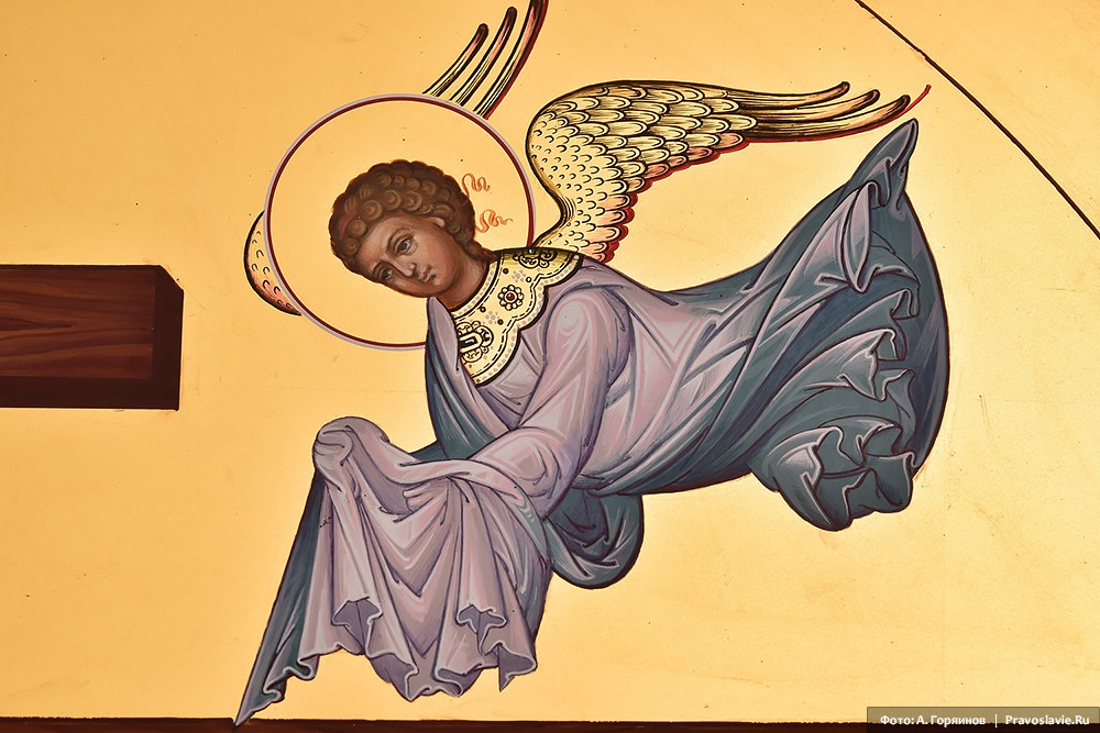 Ange.  Fragment de l'icône de l'Égal-aux-Apôtres Constantin et Hélène
