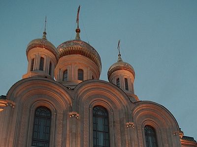 Литургия у нового храма