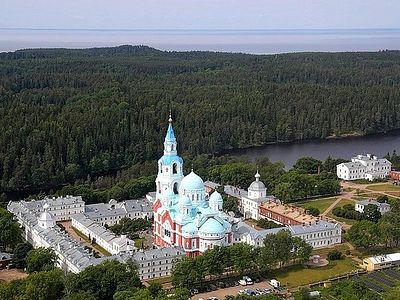 Президент России Владимир Путин посетил Валаамский монастырь