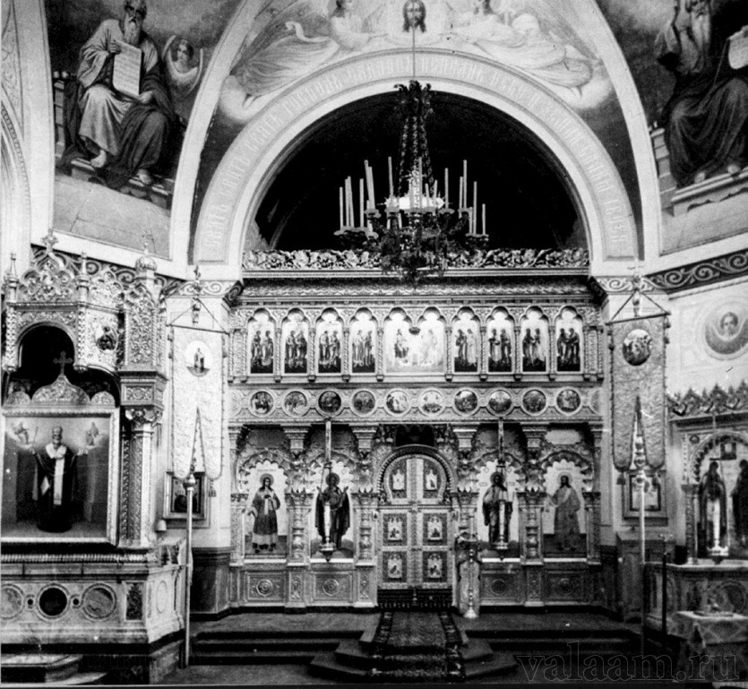 The interior of the church in the St. Nicholas Skete.