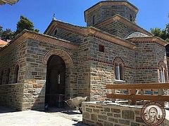 Work being finished on Athonite church dedicated to St. Paisios