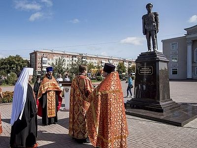Памятник императору-страстотерпцу открыли в шахтерском городе