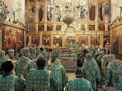 В Троице-Сергиевой лавре состоялись торжества случаю 220-летия со дня рождения святителя Иннокентия (Вениаминова) и 40-летия его канонизации