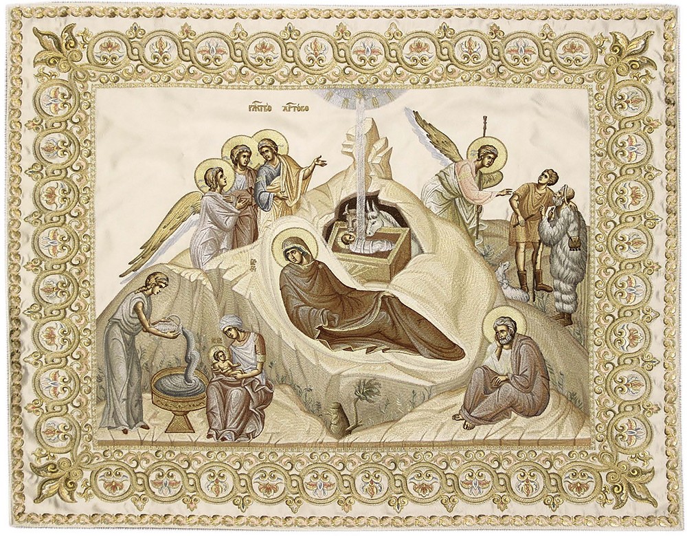 Покровцы Тивериада с иконой Рождества Христова