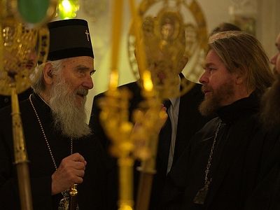 Сербский Патриарх Ириней посетил Сретенскую духовную семинарию