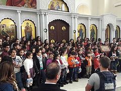 Orthodox children in Latakia, Syria receive Christmas gifts from Moscow
