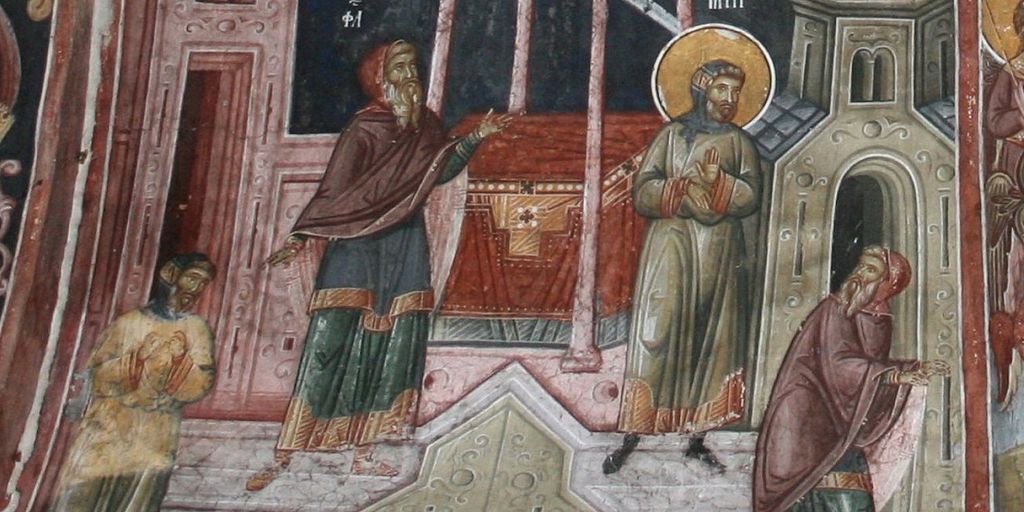 Неделя о мытаре и фарисее. Мытарь и фарисей фреска. Притча о мытаре и фарисее икона. Седмица мытаря и фарисея