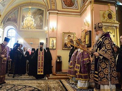 Святейший Патриарх Кирилл возглавил торжества по случаю 20-летия обретения мощей блаженной Матроны Московской