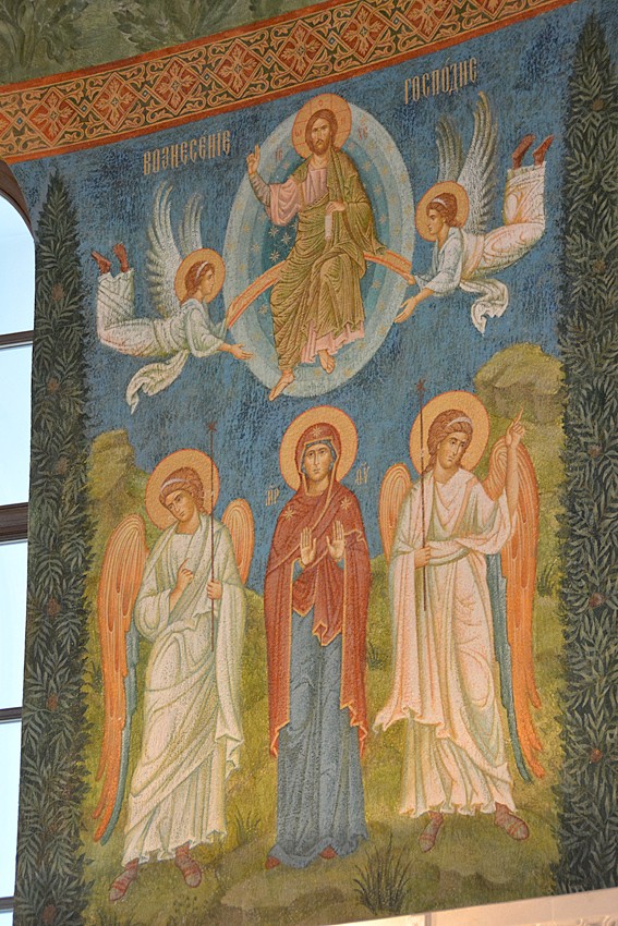 Вознесение Господне. Фреска алтаря нового собора Сретенского монастыря
