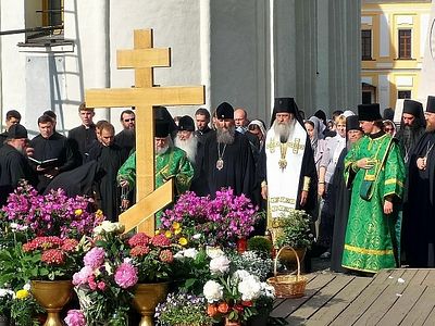 В Троице-Сергиевой лавре совершена соборная панихида по архимандриту Кириллу (Павлову) в день его тезоименитства