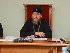 Встреча митрополита Тихона с представителями псковских СМИ