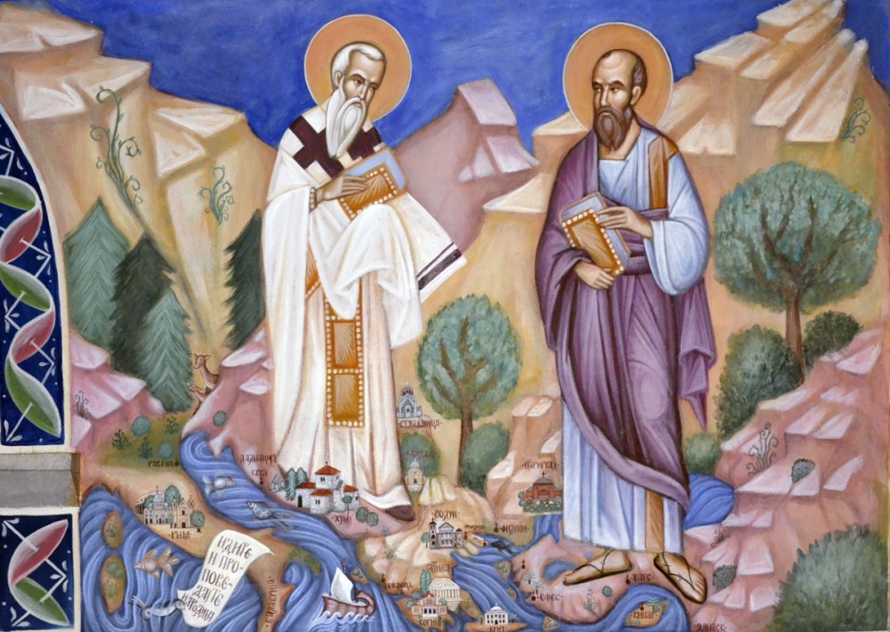 Апостол Павел и святитель Савва Сербский