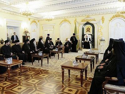 Слово на встрече с делегациями Поместных Православных Церквей, прибывшими на празднование 1030-летия Крещения Руси