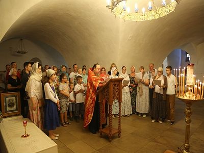 В Новоспасском монастыре состоялся молебен о здравии страждущих гемофилией