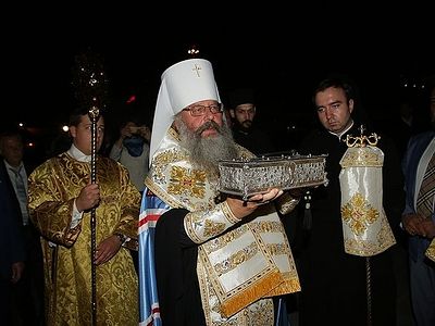 Ковчег с десницей святителя Спиридона доставлен в Екатеринбург