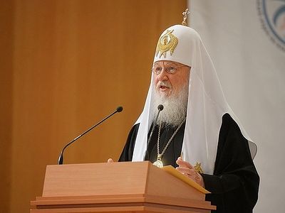 Выступление Святейшего Патриарха Кирилла на встрече с участниками VIII Международного фестиваля «Вера и слово»