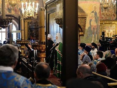 Проповедь в праздник Казанской иконы Божией Матери после Литургии в Успенском соборе Московского Кремля