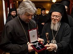 Pat. Bartholomew awards “Kiev Patriarchate” priest who calls for murder and legalization of drugs, prostitution; canonically received another who actively promotes Hitler